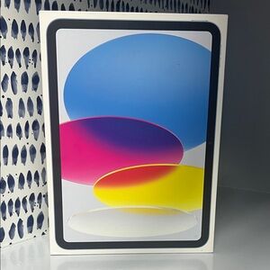 NIB Blue Apple iPad 10 Gen 64gb WiFi - Sealed